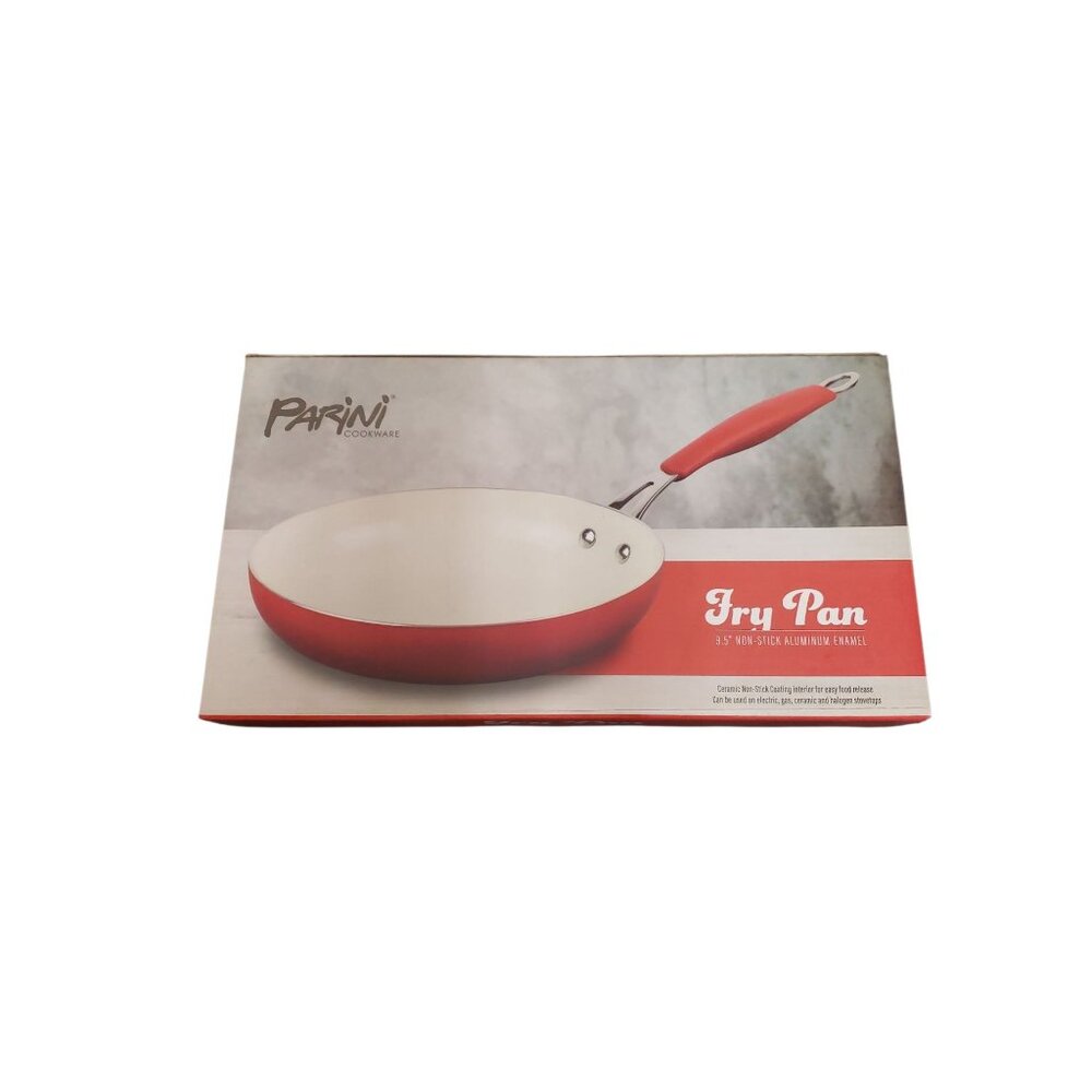 New In Box Parini Cookware 9.5" Fry Pan - Red